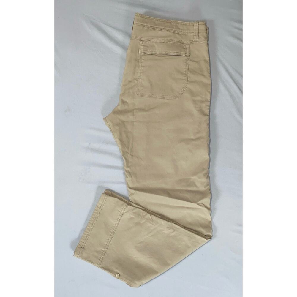 Prana Belted Stretch Cargo Hiking Pants w/ Roll-Tab Cuffs. Beige, Men's 38X33.